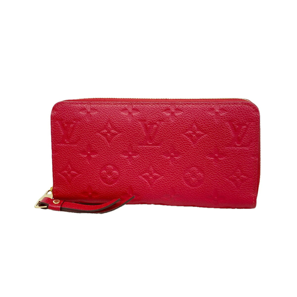 Louis Vuitton Monogram Empreinte Zippy Wallet M63691 Scarlett Women's Long P3...